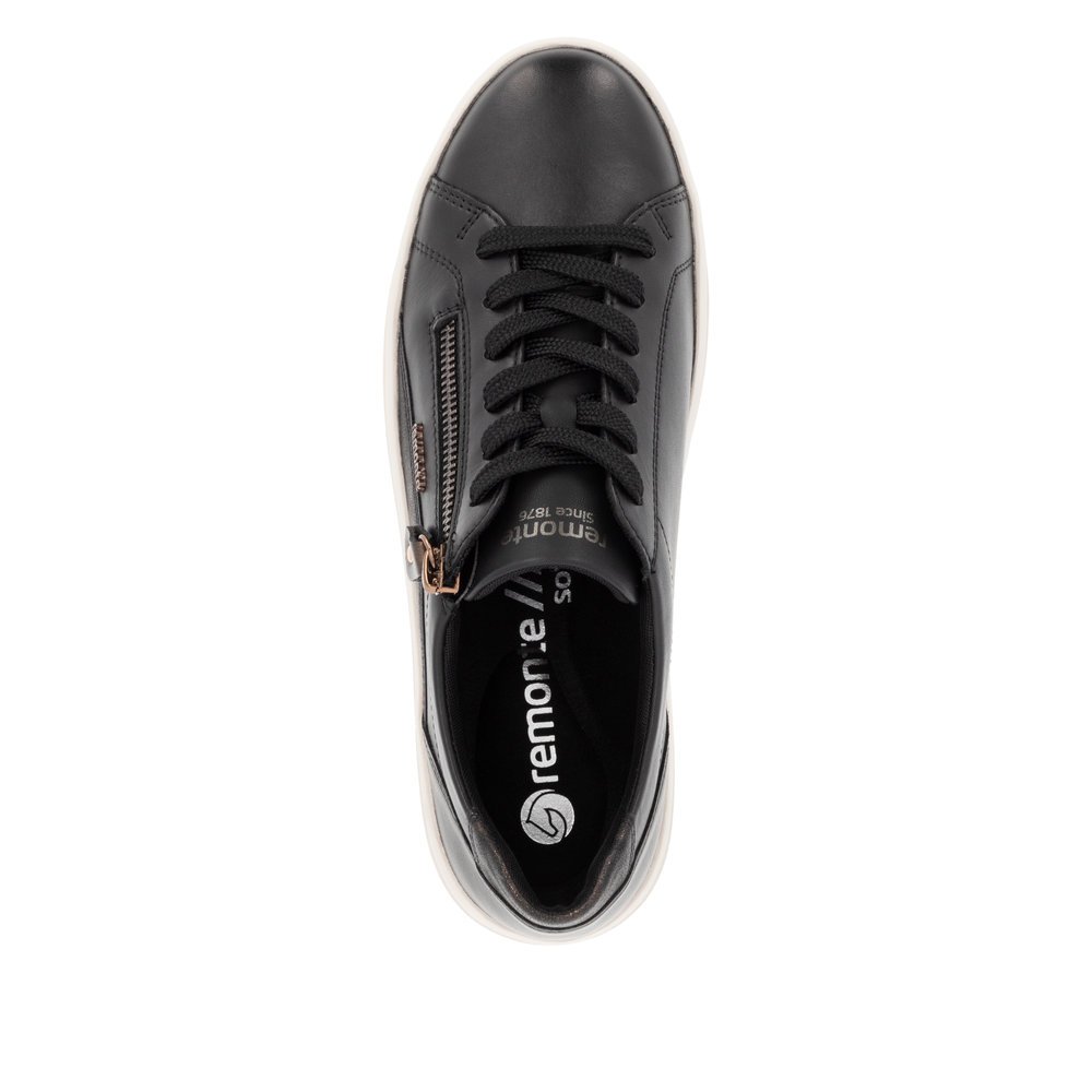 Remonte D1C01-03 Anatomical Leather Sneaker Black