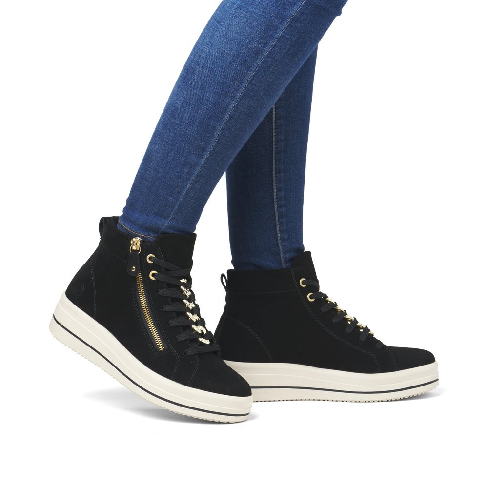 Remonte D1C70-02 Anatomical Ankle Boot Sneaker Black Remonte D1C70-02 Anatomical Ankle Boot Sneaker Black