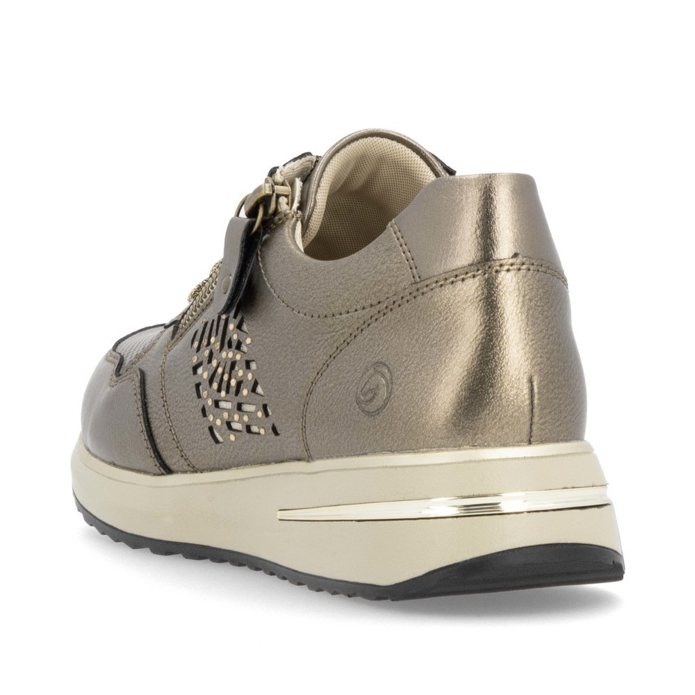 Remonte D1G00-90 Anatomical Leather Sneaker Gold Remonte D1G00-90 Anatomical Leather Sneaker Gold