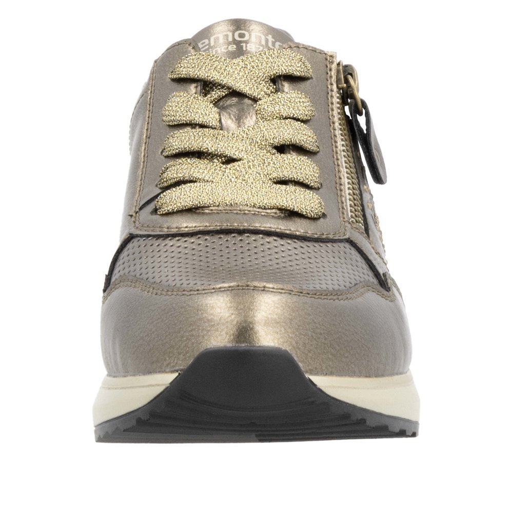 Remonte D1G00-90 Anatomical Leather Sneaker Gold Remonte D1G00-90 Anatomical Leather Sneaker Gold