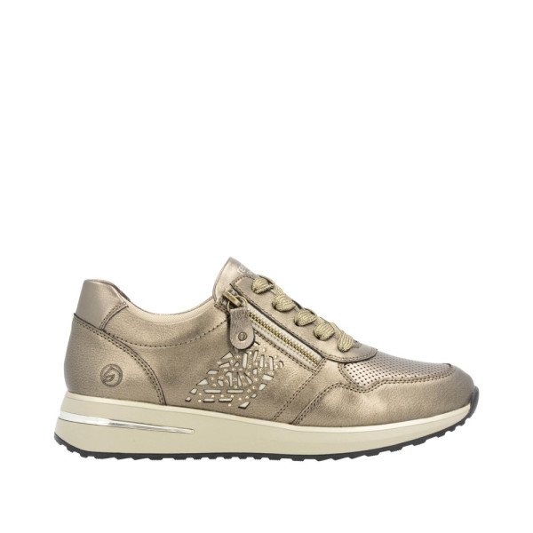 Remonte D1G00-90 Anatomical Leather Sneaker Gold Remonte D1G00-90 Anatomical Leather Sneaker Gold