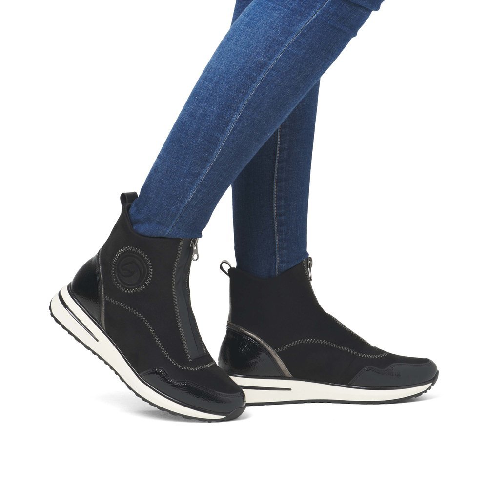 Remonte D1G70-03 Anatomical Ankle Boot Sneaker Black Remonte D1G70-03 Anatomical Ankle Boot Sneaker Black