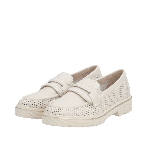 Remonte D1H03-60 Ανατομικό Δερμάτινο Μοκασίνι Μπεζ