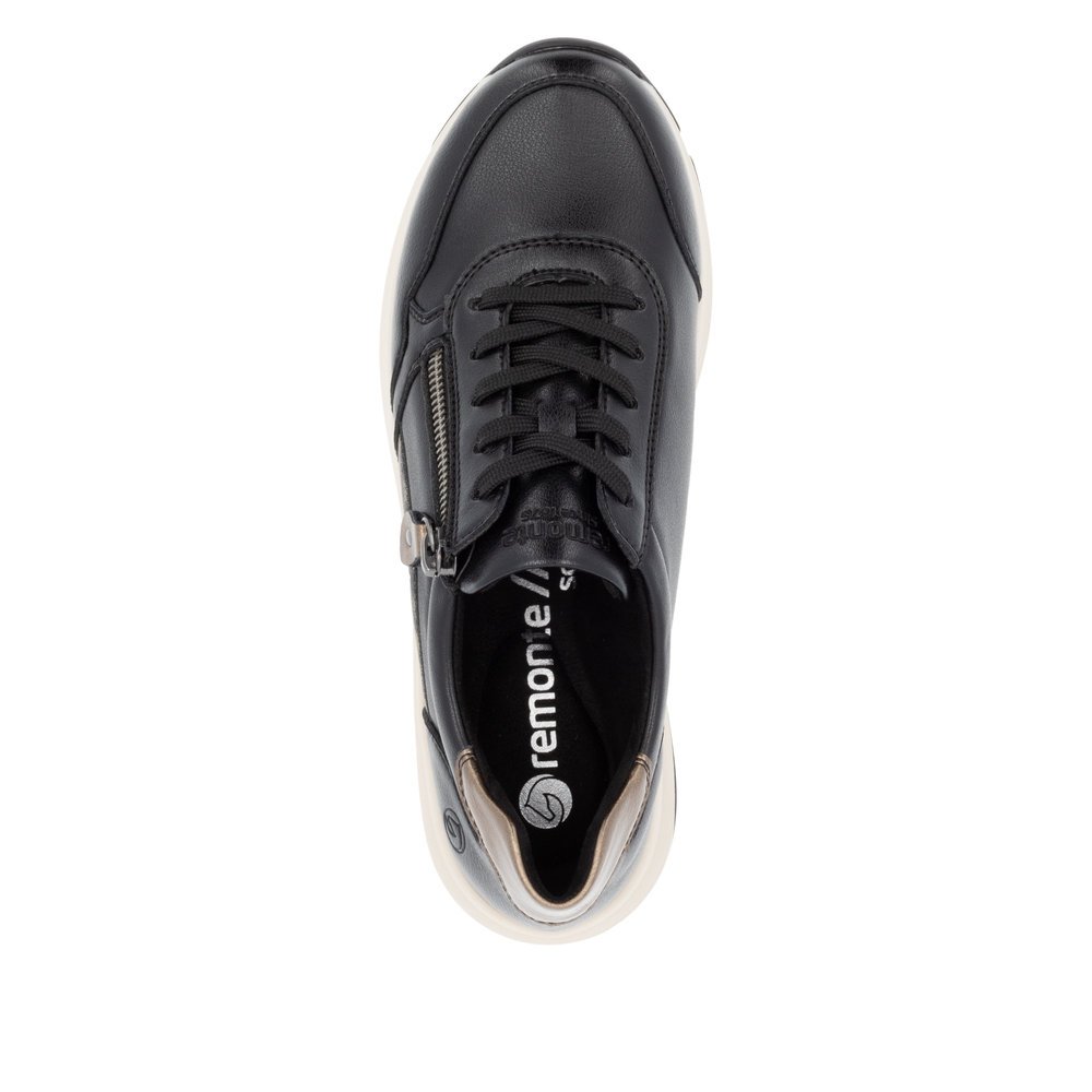 Remonte D1S01-03 Anatomical Leather Sneaker Black Remonte D1S01-03 Anatomical Leather Sneaker Black