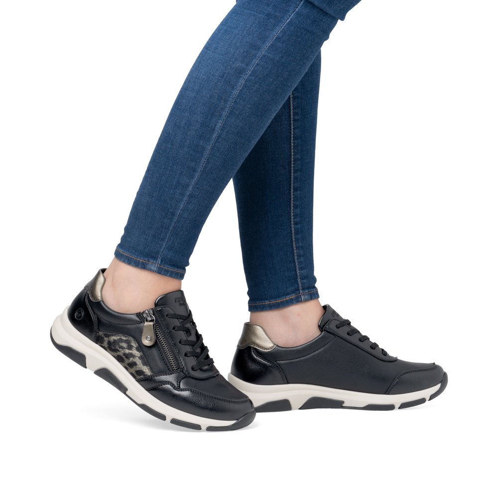 Remonte D1S01-03 Anatomical Leather Sneaker Black Remonte D1S01-03 Anatomical Leather Sneaker Black