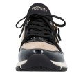 Remonte D1S02-04 Anatomical Leather Sneaker Black Beige Remonte D1S02-04 Anatomical Leather Sneaker Black Beige
