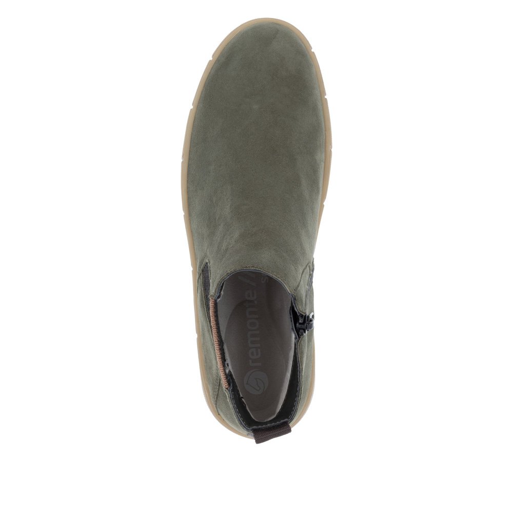 Remonte D1T71-54 Anatomical Leather Ankle Boot Khaki Remonte D1T71-54 Anatomical Leather Ankle Boot Khaki