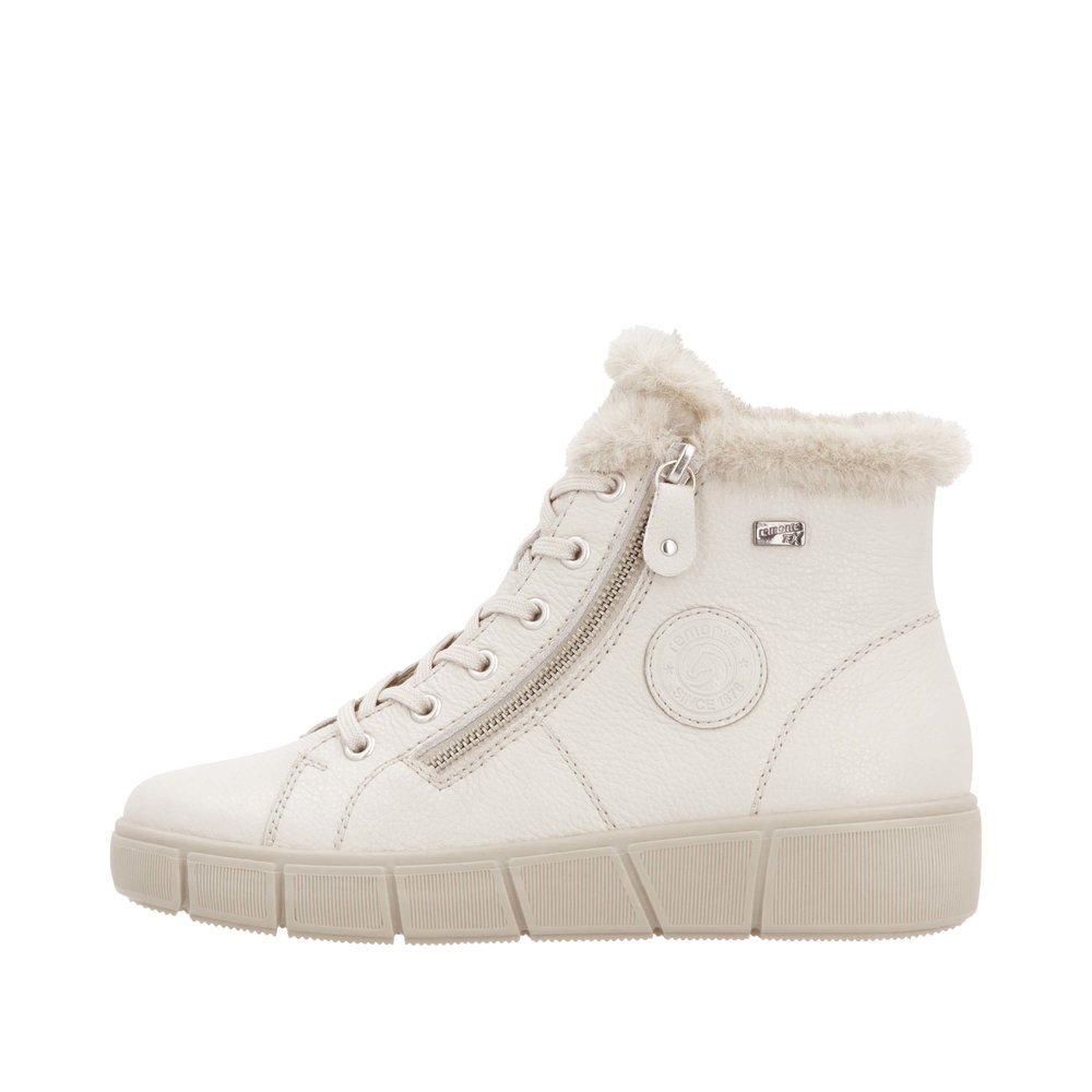 Remonte D1T72-80 Anatomical Leather Ankle Boot Ivory Remonte D1T72-80 Anatomical Leather Ankle Boot Ivory