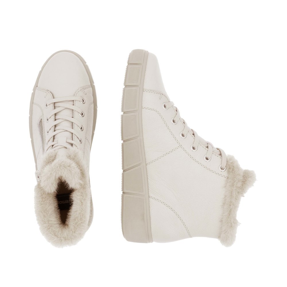 Remonte D1T72-80 Anatomical Leather Ankle Boot Ivory Remonte D1T72-80 Anatomical Leather Ankle Boot Ivory