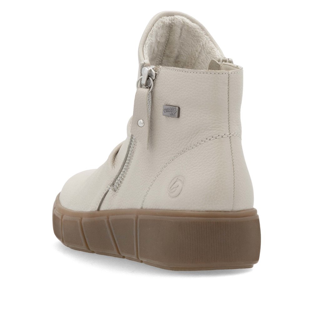 Remonte D1T73-60 Anatomical Leather Ankle Boot Ivory Remonte D1T73-60 Anatomical Leather Ankle Boot Ivory