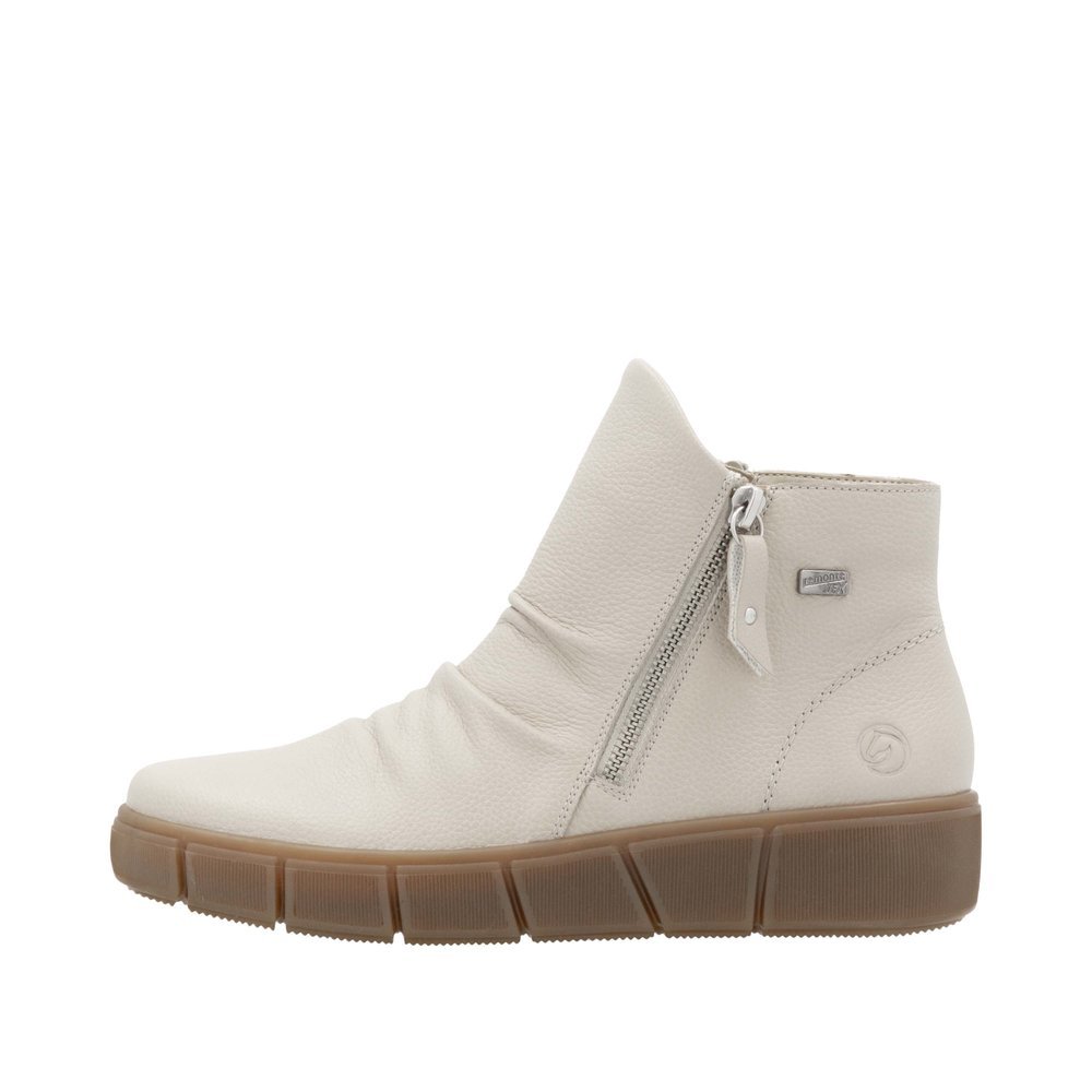 Remonte D1T73-60 Anatomical Leather Ankle Boot Ivory Remonte D1T73-60 Anatomical Leather Ankle Boot Ivory