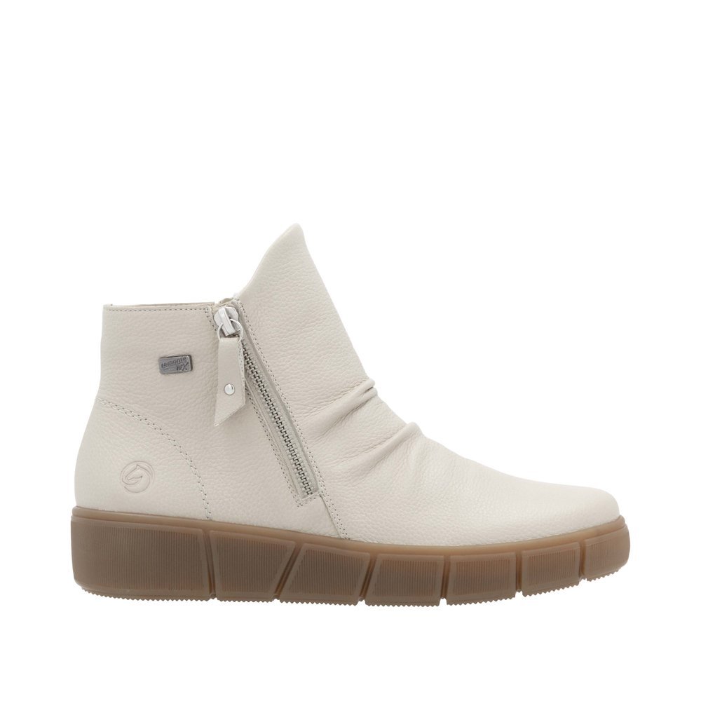Remonte D1T73-60 Anatomical Leather Ankle Boot Ivory Remonte D1T73-60 Anatomical Leather Ankle Boot Ivory