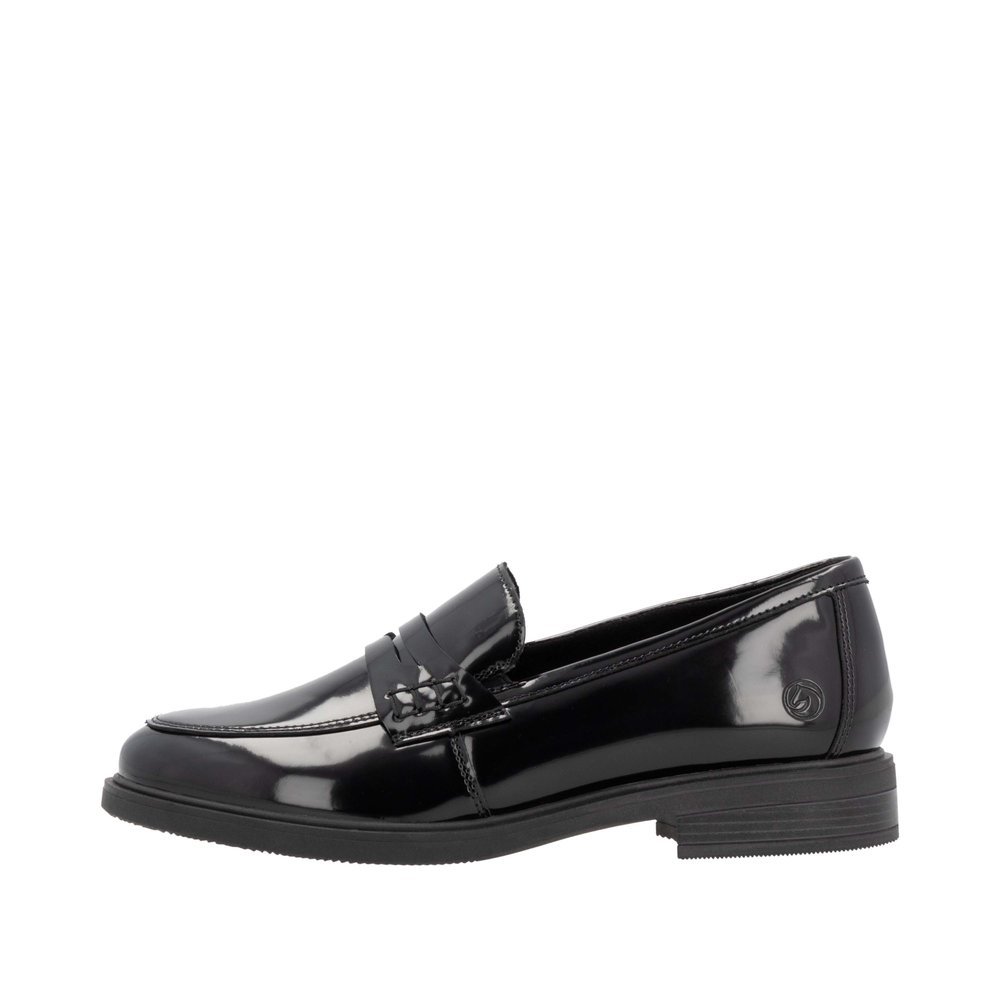 Remonte D1U01-00 Anatomical Leather Moccasin Black Remonte D1U01-00 Anatomical Leather Moccasin Black
