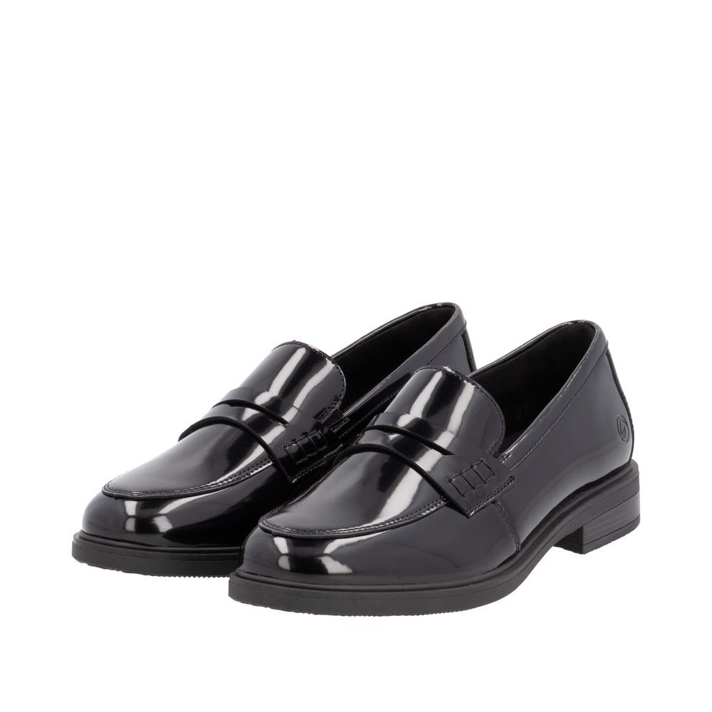 Remonte D1U01-00 Anatomical Leather Moccasin Black Remonte D1U01-00 Anatomical Leather Moccasin Black