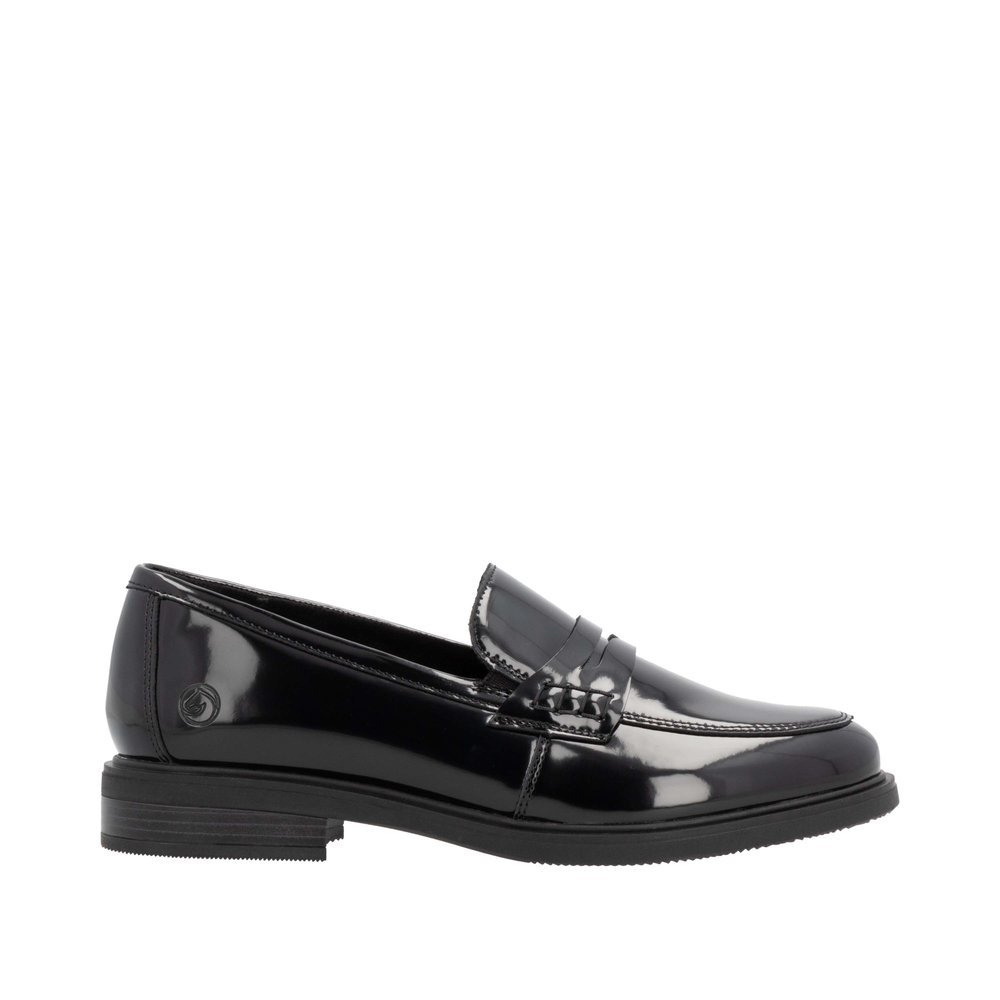 Remonte D1U01-00 Anatomical Leather Moccasin Black Remonte D1U01-00 Anatomical Leather Moccasin Black