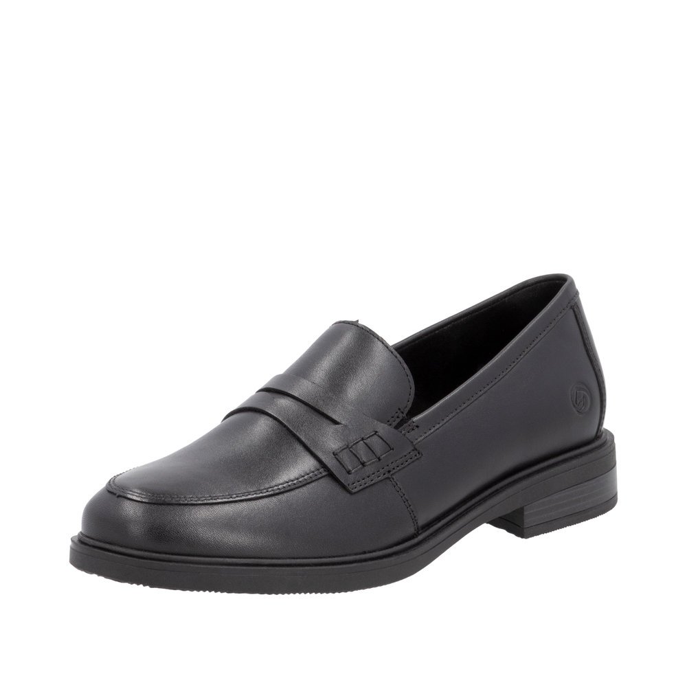 Remonte D1U01-01 Anatomical Leather Moccasin Black Remonte D1U01-01 Anatomical Leather Moccasin Black