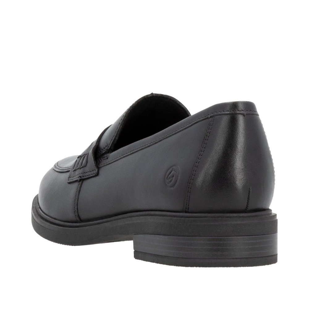 Remonte D1U01-01 Anatomical Leather Moccasin Black Remonte D1U01-01 Anatomical Leather Moccasin Black