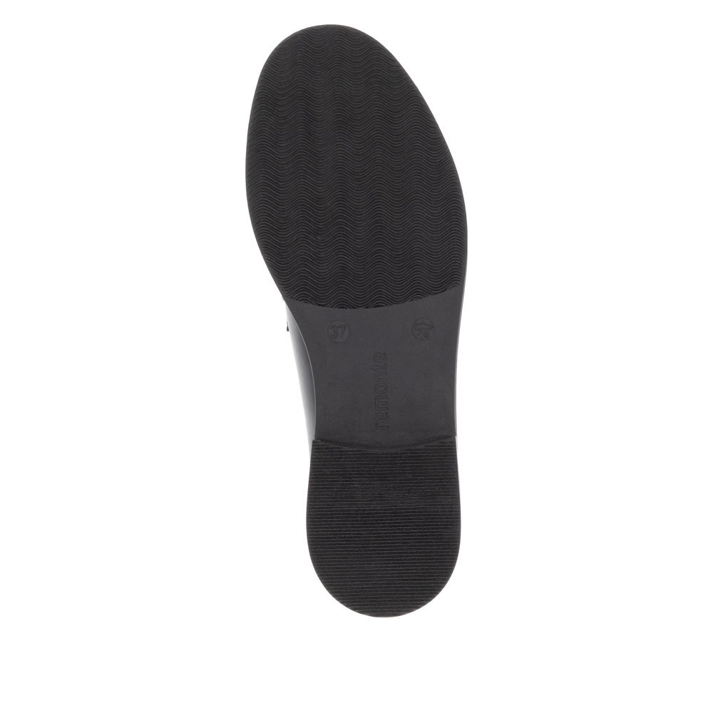 Remonte D1U01-01 Anatomical Leather Moccasin Black Remonte D1U01-01 Anatomical Leather Moccasin Black