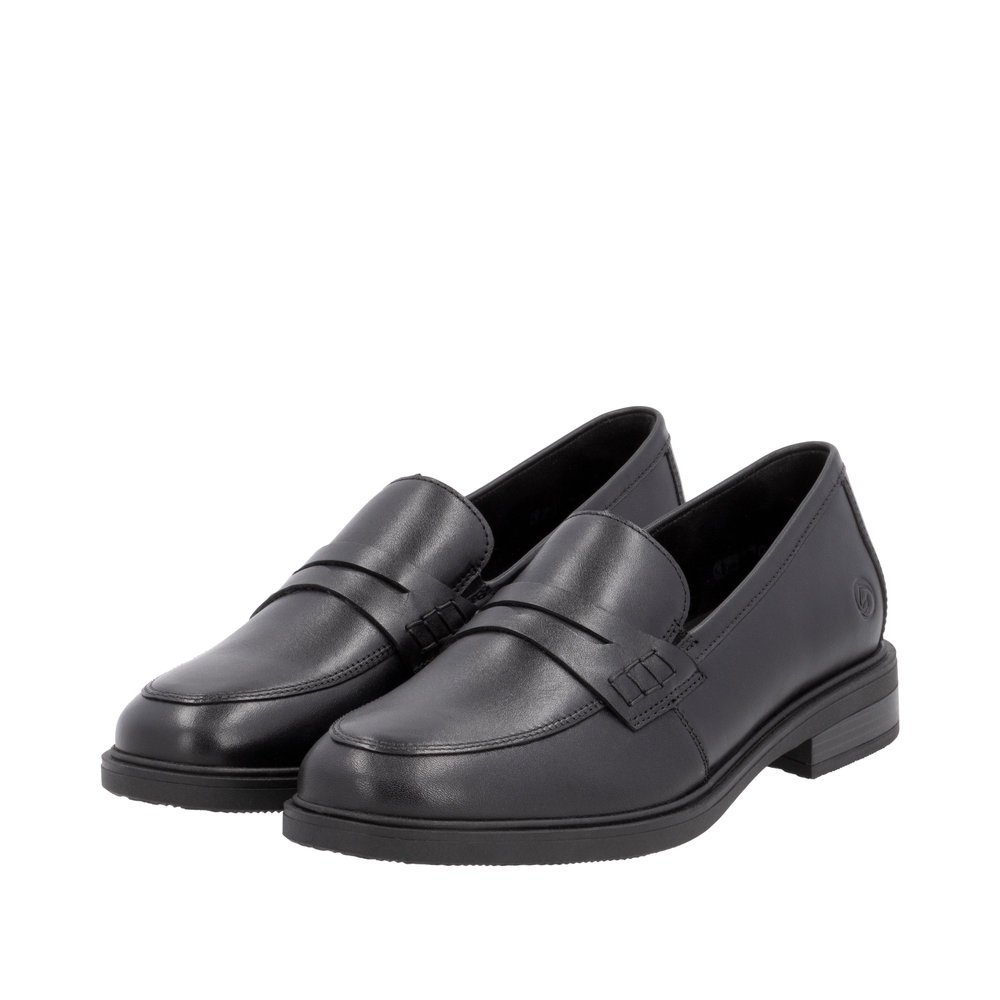 Remonte D1U01-01 Anatomical Leather Moccasin Black Remonte D1U01-01 Anatomical Leather Moccasin Black