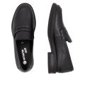 Remonte D1U01-01 Anatomical Leather Moccasin Black Remonte D1U01-01 Anatomical Leather Moccasin Black