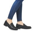 Remonte D1U01-01 Anatomical Leather Moccasin Black Remonte D1U01-01 Anatomical Leather Moccasin Black