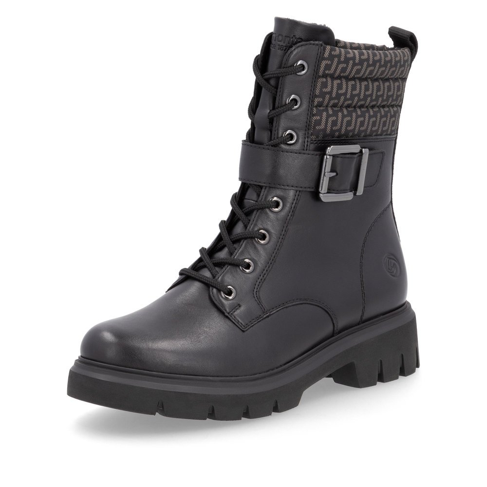 Remonte D1W71-03 Anatomic Leather Ankle Boot Black Remonte D1W71-03 Anatomic Leather Ankle Boot Black