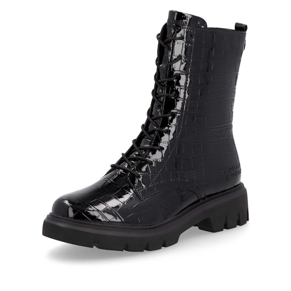 Remonte D1W72-02 Anatomic Leather Ankle Boot Black Remonte D1W72-02 Anatomic Leather Ankle Boot Black
