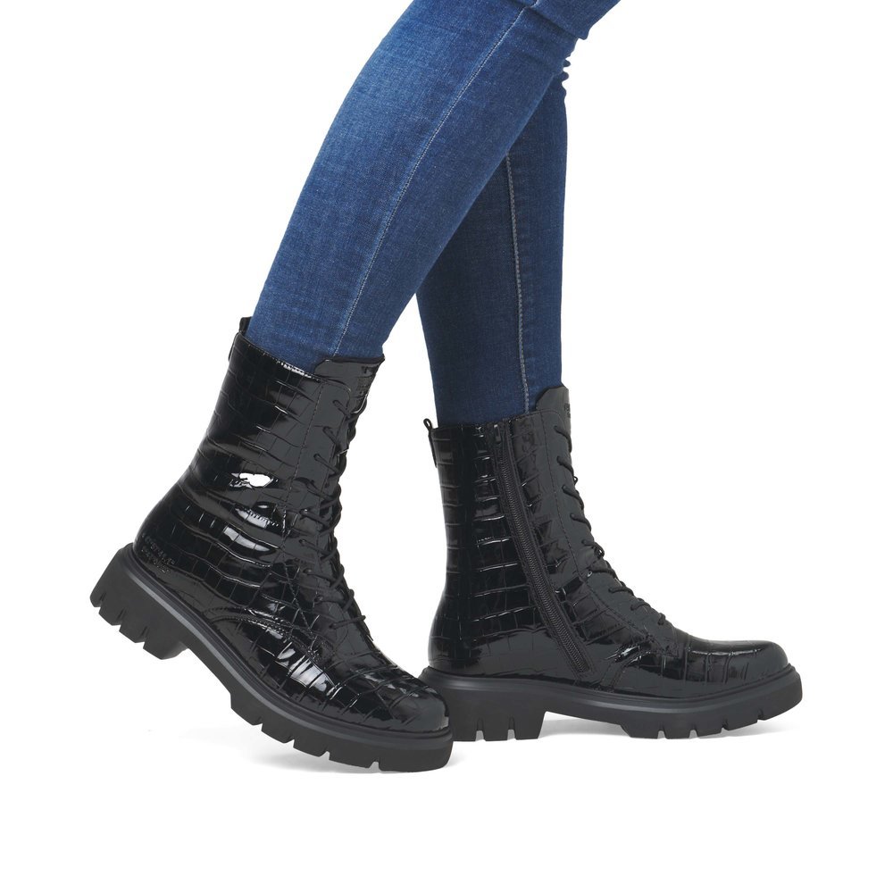 Remonte D1W72-02 Anatomic Leather Ankle Boot Black Remonte D1W72-02 Anatomic Leather Ankle Boot Black