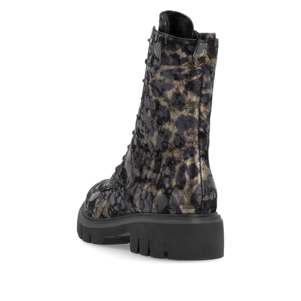 Remonte D1W72-03 Anatomic Leather Ankle Boot Black Bronze Remonte D1W72-03 Anatomic Leather Ankle Boot Black Bronze