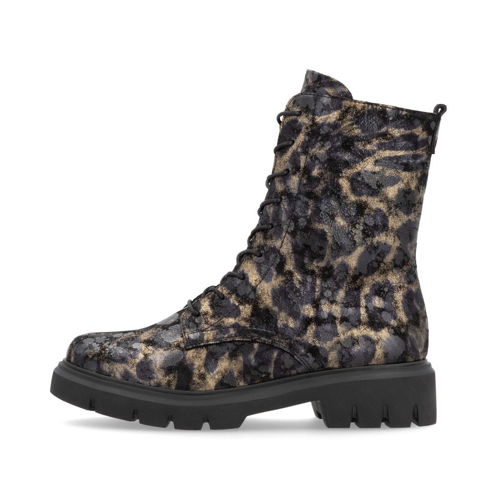 Remonte D1W72-03 Anatomic Leather Ankle Boot Black Bronze Remonte D1W72-03 Anatomic Leather Ankle Boot Black Bronze