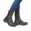 Remonte D1W72-03 Anatomic Leather Ankle Boot Black Bronze Remonte D1W72-03 Anatomic Leather Ankle Boot Black Bronze