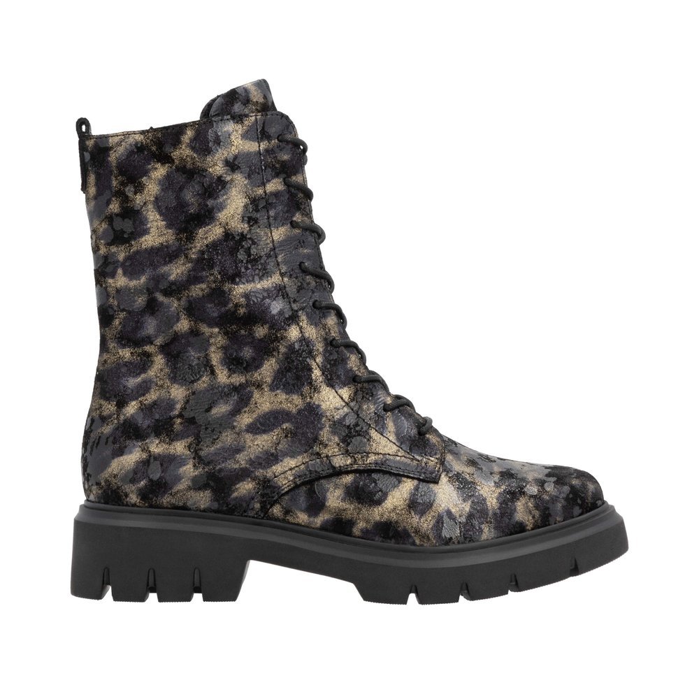 Remonte D1W72-03 Anatomic Leather Ankle Boot Black Bronze Remonte D1W72-03 Anatomic Leather Ankle Boot Black Bronze