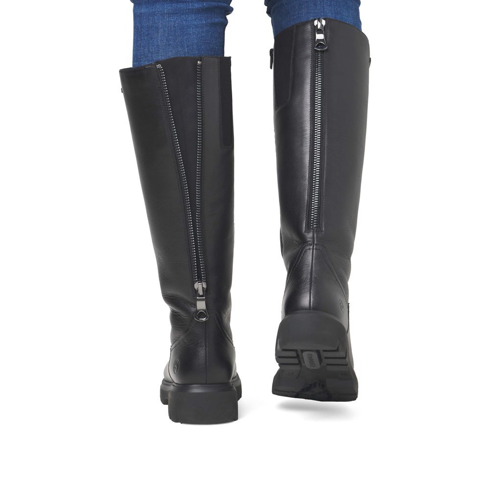 Remonte D1W73-00 Anatomical Leather Boot Black 5cm Remonte D1W73-00 Anatomical Leather Boot Black 5cm
