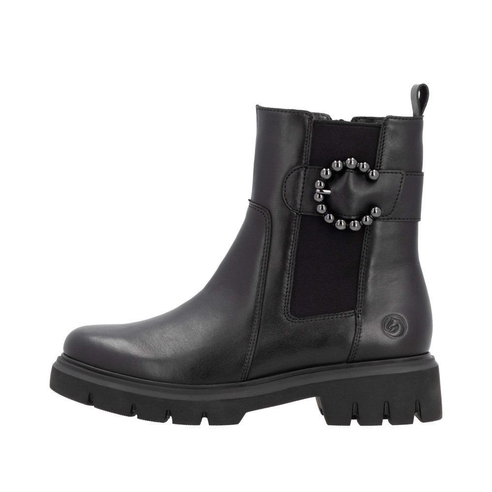 Remonte D1W74-00 Anatomic Leather Ankle Boot Black Remonte D1W74-00 Anatomic Leather Ankle Boot Black