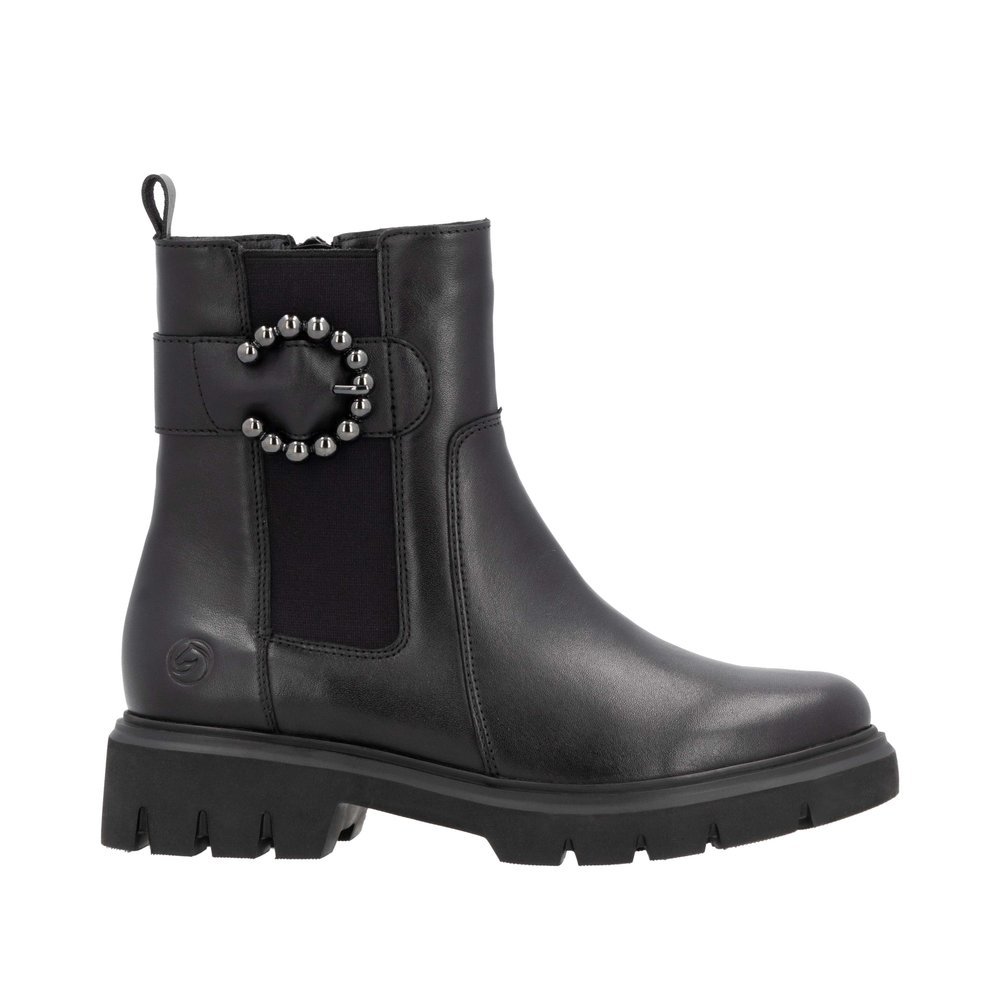 Remonte D1W74-00 Anatomic Leather Ankle Boot Black Remonte D1W74-00 Anatomic Leather Ankle Boot Black