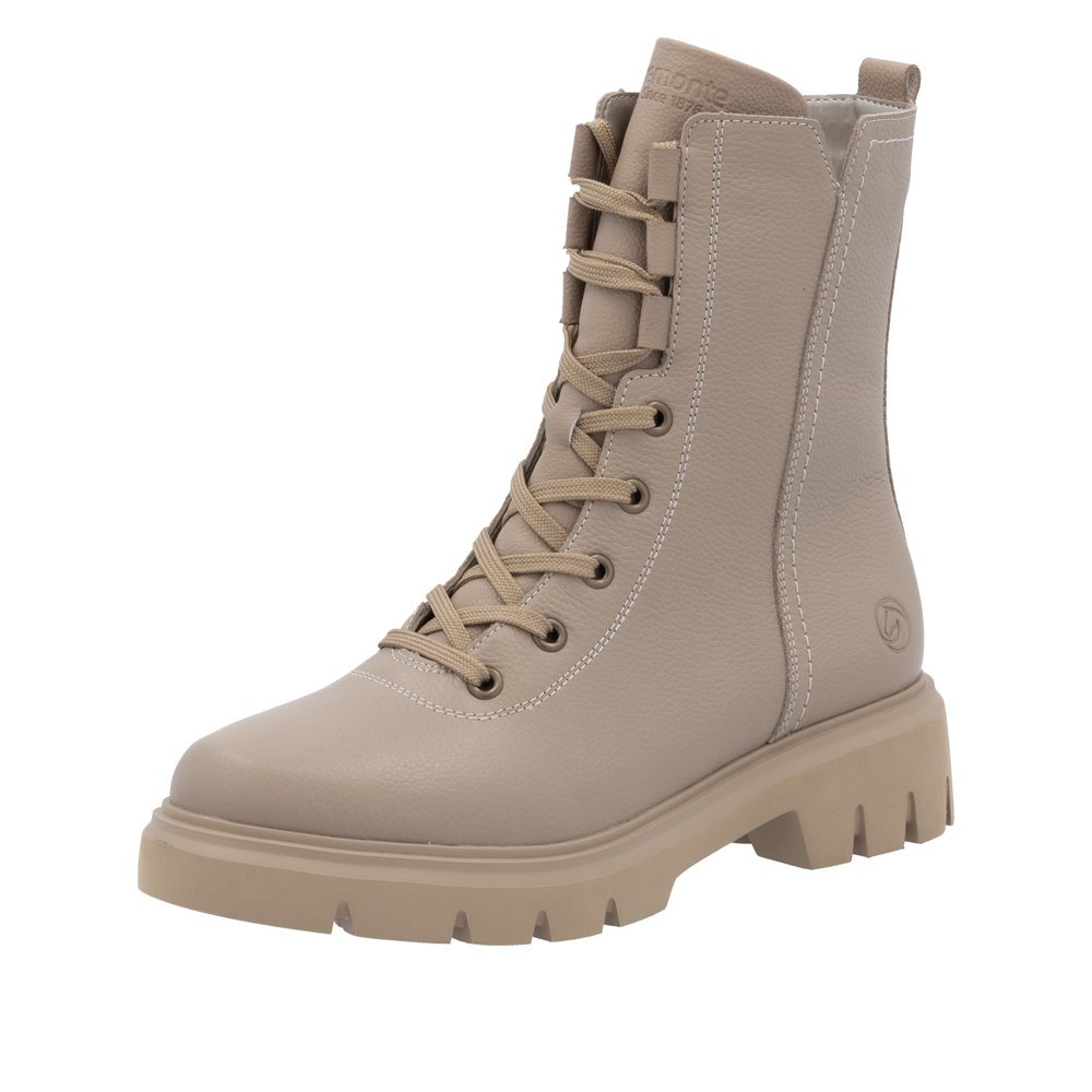 Remonte D1W76-20 Anatomic Leather Ankle Boot Beige Remonte D1W76-20 Anatomic Leather Ankle Boot Beige