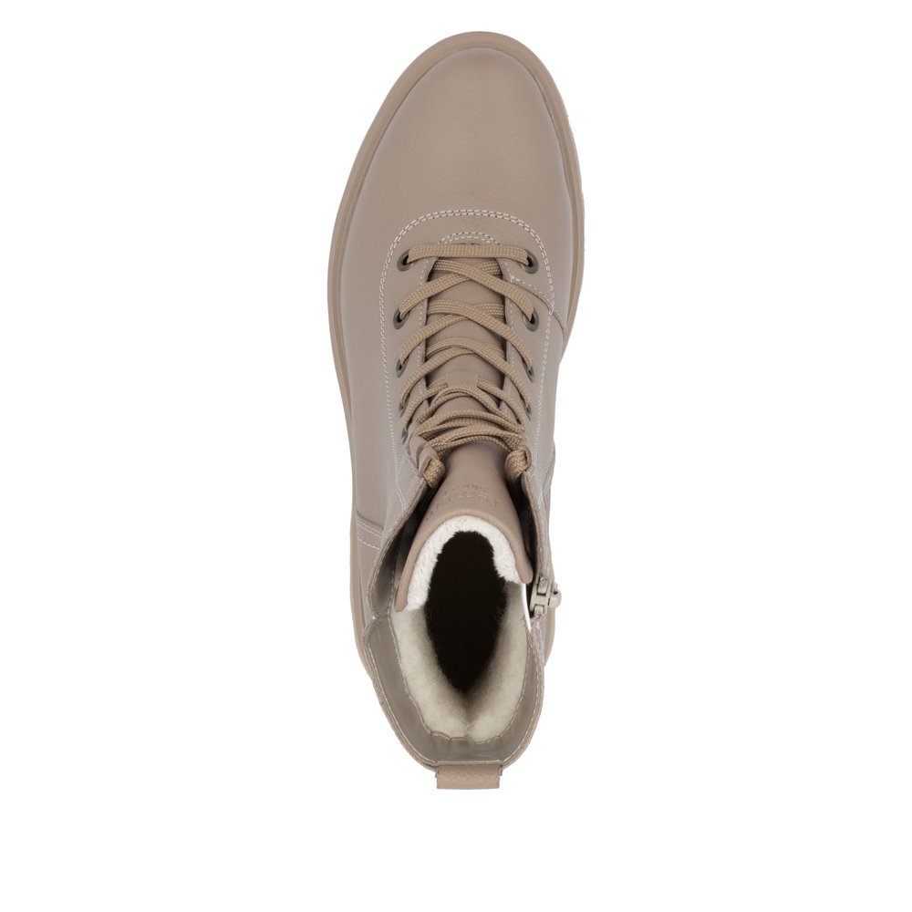 Remonte D1W76-20 Anatomic Leather Ankle Boot Beige Remonte D1W76-20 Anatomic Leather Ankle Boot Beige