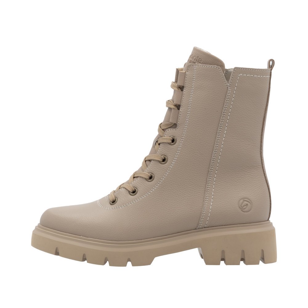 Remonte D1W76-20 Anatomic Leather Ankle Boot Beige Remonte D1W76-20 Anatomic Leather Ankle Boot Beige