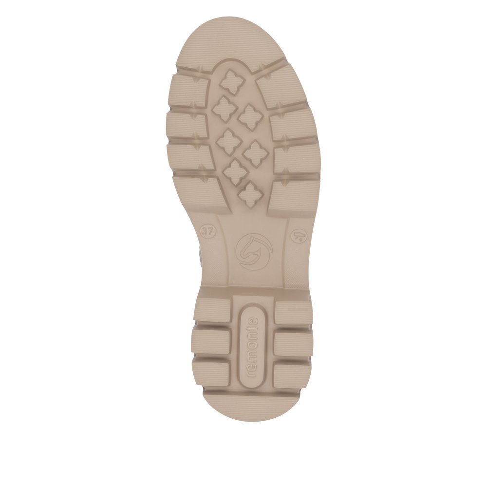 Remonte D1W76-20 Anatomic Leather Ankle Boot Beige Remonte D1W76-20 Anatomic Leather Ankle Boot Beige