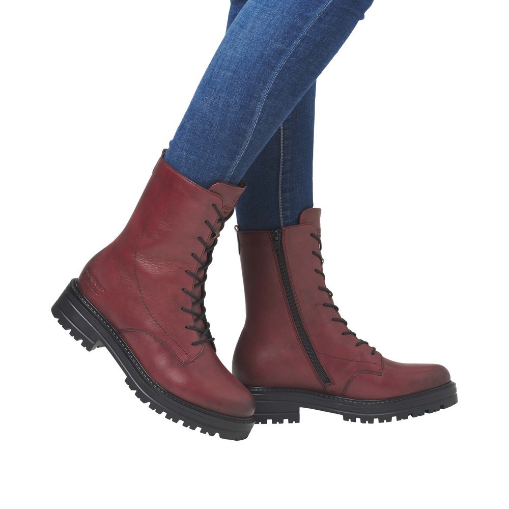 Remonte D2278-36 Anatomic Leather Ankle Boot Burgundy Remonte D2278-36 Anatomic Leather Ankle Boot Burgundy