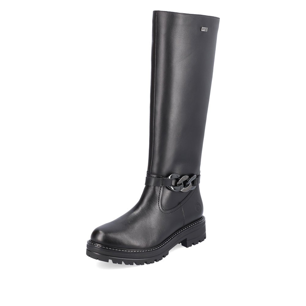 Remonte D2282-01 Anatomical Leather Boot Black 3,5cm Remonte D2282-01 Anatomical Leather Boot Black 3,5cm
