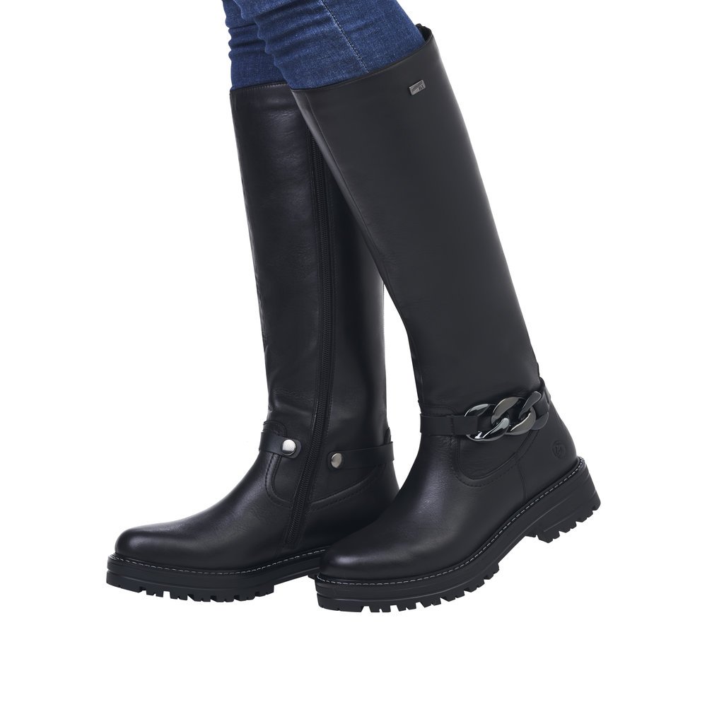 Remonte D2282-01 Anatomical Leather Boot Black 3,5cm Remonte D2282-01 Anatomical Leather Boot Black 3,5cm