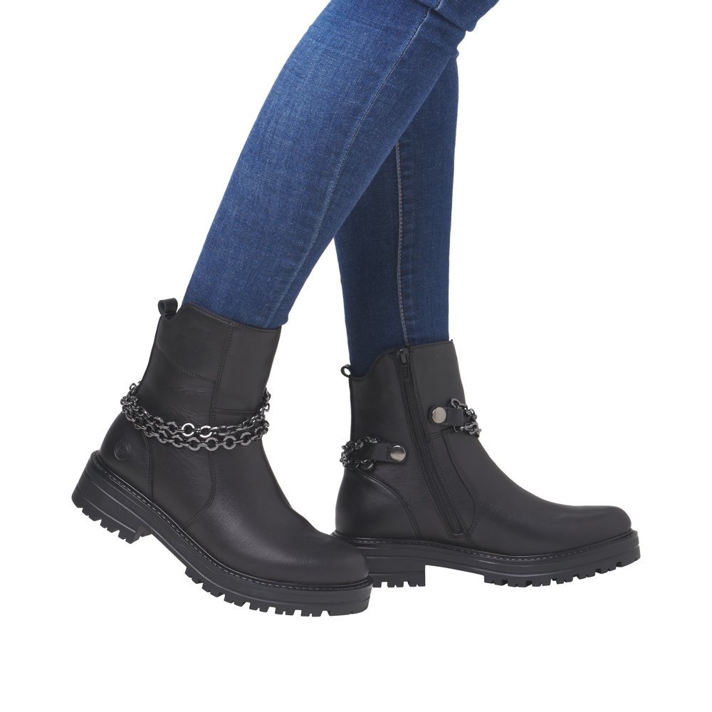 Remonte D2285-00 Anatomic Leather Ankle Boot Black Remonte D2285-00 Anatomic Leather Ankle Boot Black