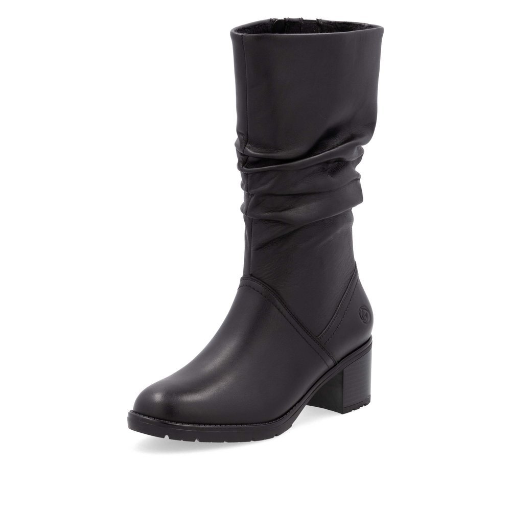 Remonte D2A70-00 Anatomical Leather Boot Black 6,5cm Remonte D2A70-00 Anatomical Leather Boot Black 6,5cm