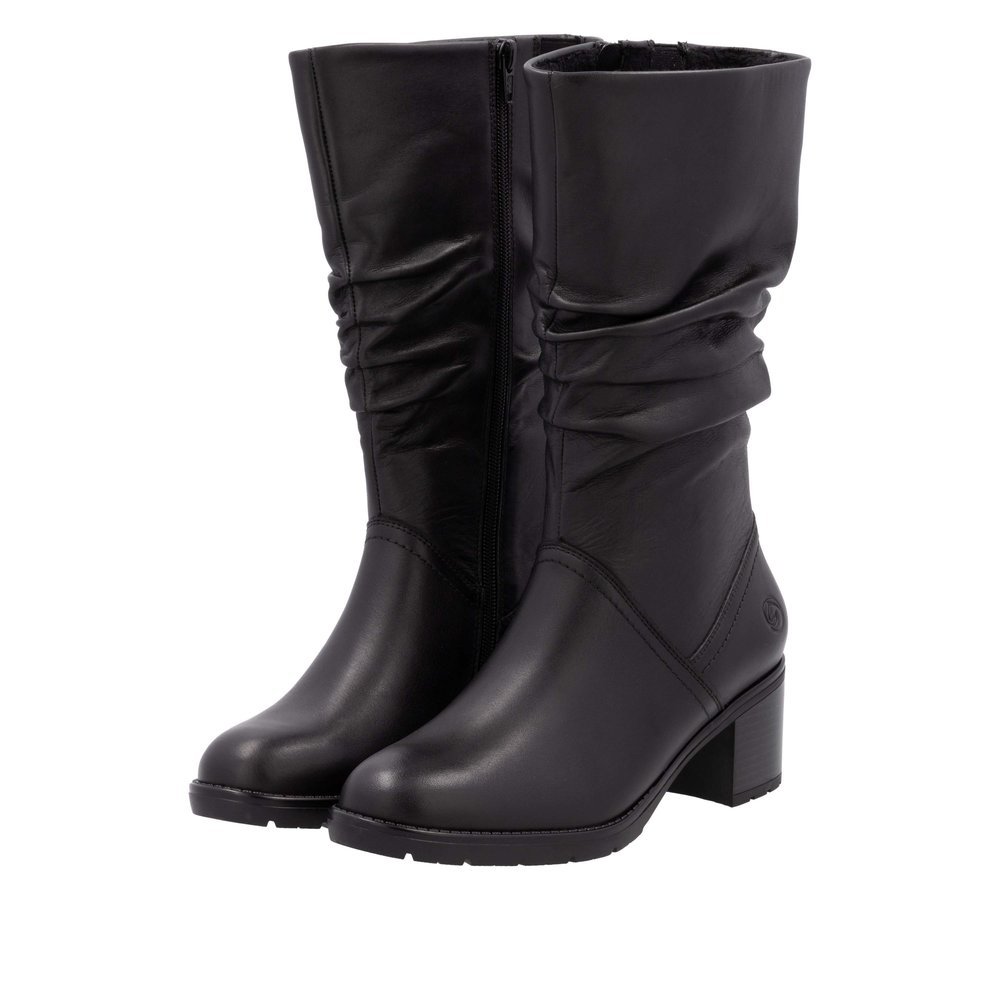 Remonte D2A70-00 Anatomical Leather Boot Black 6,5cm Remonte D2A70-00 Anatomical Leather Boot Black 6,5cm