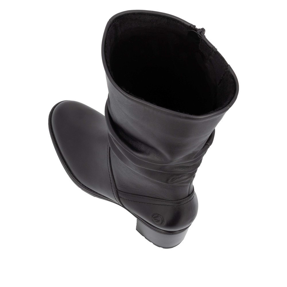 Remonte D2A70-00 Anatomical Leather Boot Black 6,5cm Remonte D2A70-00 Anatomical Leather Boot Black 6,5cm