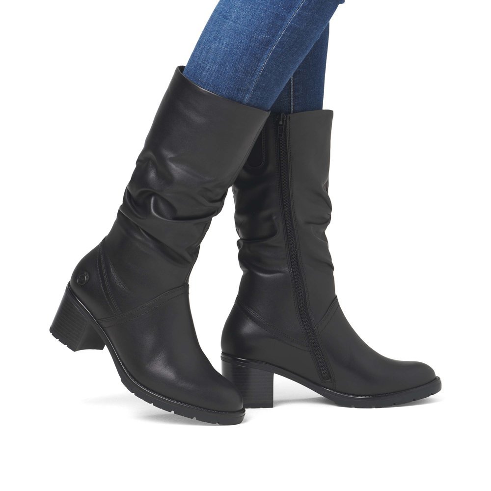 Remonte D2A70-00 Anatomical Leather Boot Black 6,5cm Remonte D2A70-00 Anatomical Leather Boot Black 6,5cm