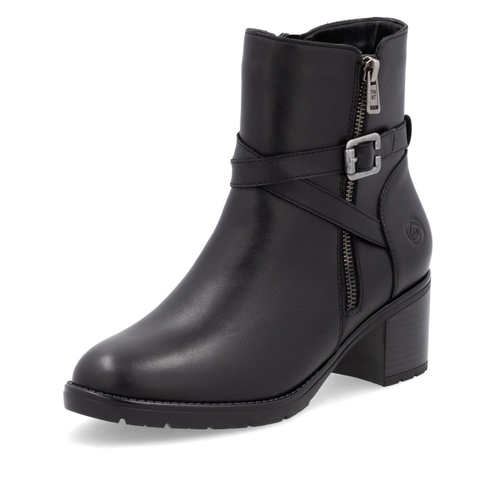 Remonte D2A72-00 Anatomic Leather Ankle Boot Black Remonte D2A72-00 Anatomic Leather Ankle Boot Black