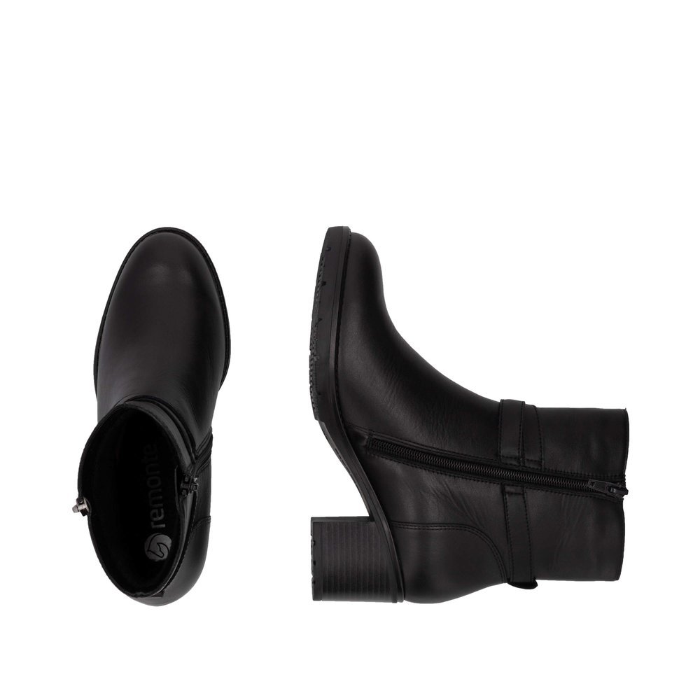 Remonte D2A72-00 Anatomic Leather Ankle Boot Black Remonte D2A72-00 Anatomic Leather Ankle Boot Black