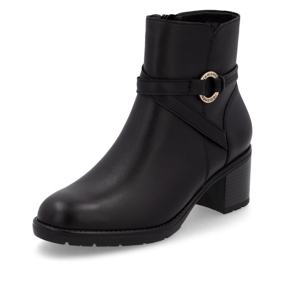 Remonte D2A73-00 Anatomic Leather Ankle Boot Black Remonte D2A73-00 Anatomic Leather Ankle Boot Black